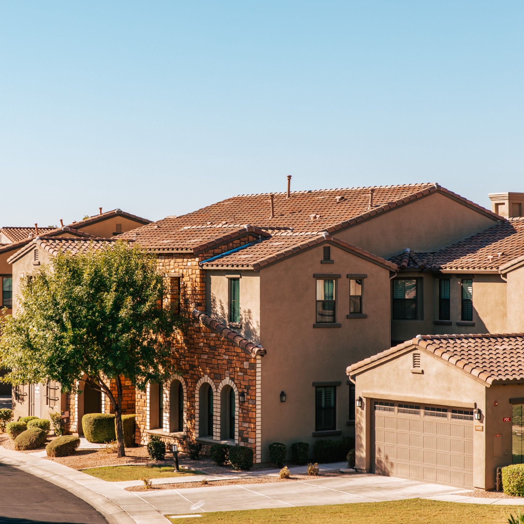 Phoenix-area home with a tile roof