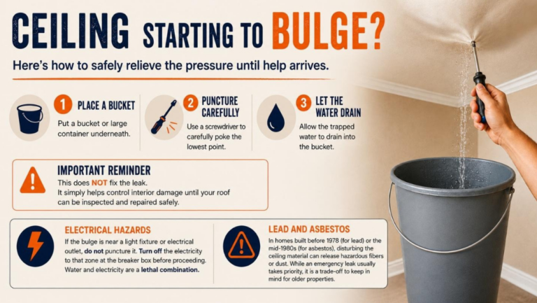 Ceiling Starting to Buldge? Infographic