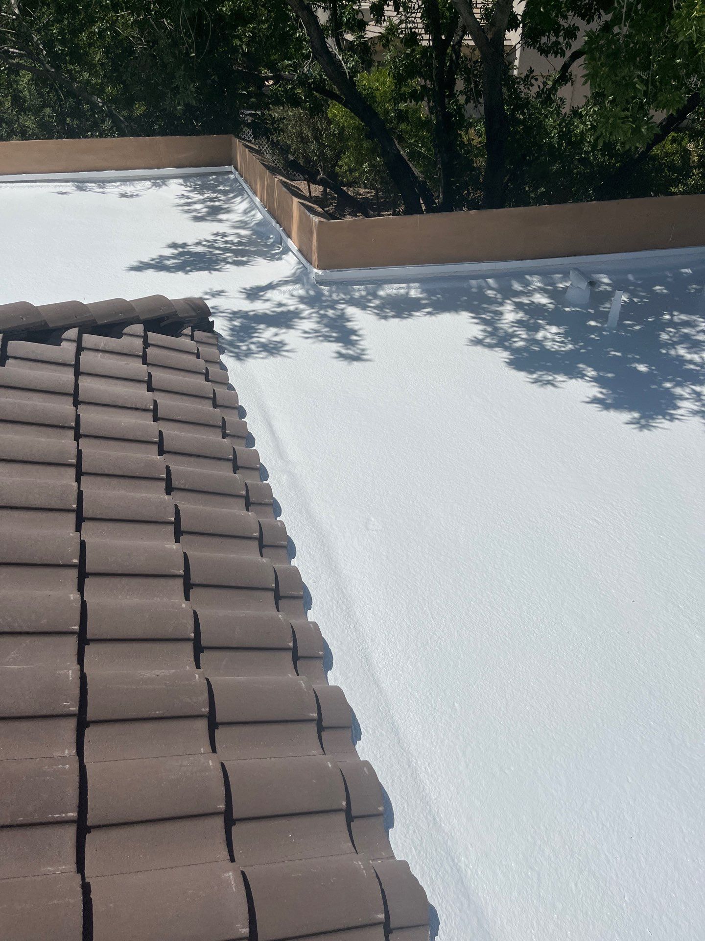 Completed foam roof project in Scottsdale, Arizona